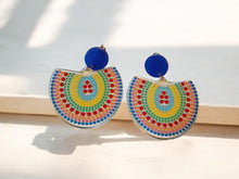 Load image into Gallery viewer, Pop Art Acrylic Spring time Clip On Earrings
