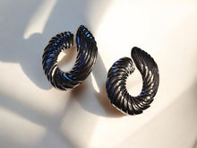 Load image into Gallery viewer, Silver Cluster Stud Clip On Earrings large size
