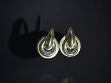 Load image into Gallery viewer, Vintage brutalist Lisner Stud Clip On Earrings 1970s
