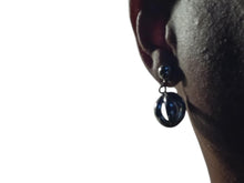 Load image into Gallery viewer, 1970s era Abstract ball Utilitarian style Clip On dangle Earrings
