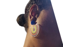 Load image into Gallery viewer, Pop Art Acrylic Spring time Clip On Earrings
