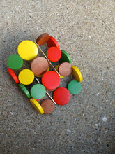Load image into Gallery viewer, Abstract Chunky Wooden stretch cuff
