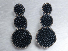 Load image into Gallery viewer, Handmade bead and Felt  Clip On Earrings
