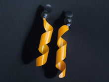 Load image into Gallery viewer, Handmade Metal spiral Pop Art Clip on Earrings
