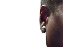 Load image into Gallery viewer, 1960s era organic fruit Clip On stud Earrings brushed gold
