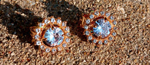 Load image into Gallery viewer, Crystal Stud Clip On Earrings gold
