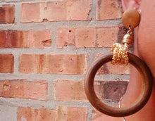 Load image into Gallery viewer, Handmade chunky Hoop Clip On Earrings
