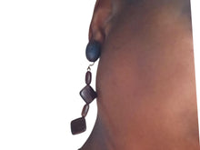 Load image into Gallery viewer, Handmade Minimalist Wood Clip On Earrings
