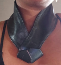 Load image into Gallery viewer, Avant garde leather belt necklace vintage
