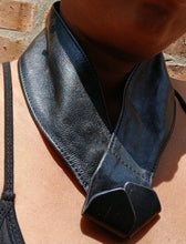 Load image into Gallery viewer, Avant garde leather belt necklace vintage
