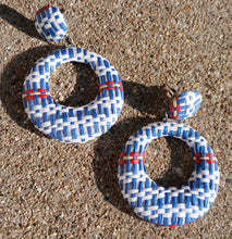 Load image into Gallery viewer, small Boho Raffia Clip On Earrings

