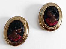 Load image into Gallery viewer, Handmade Handmade Cameo Clip On Earrings
