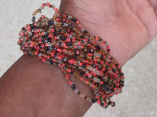 Load image into Gallery viewer, Vintage handmade Abstract multi strand bead bracelet
