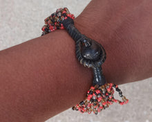 Load image into Gallery viewer, Vintage handmade Abstract multi strand bead bracelet
