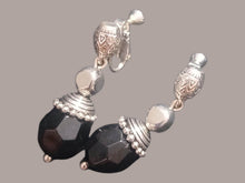 Load image into Gallery viewer, Vintage small handmade boho dangle clip on earrings
