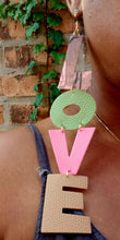 Load image into Gallery viewer, Dope statement Design Giant 9 inch faux leather earrings pierced ears
