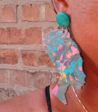 Load image into Gallery viewer, Handmade  handpainted Queen Afrocentric Clip on Earrings
