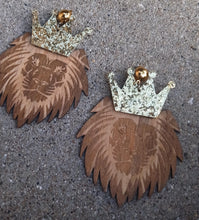 Load image into Gallery viewer, Handmade Conquering Lion Clip on Earrings
