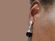 Load image into Gallery viewer, Vintage small handmade boho dangle clip on earrings
