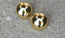 Load image into Gallery viewer, Giant Gold Ball Stud Earrings, 2-inch Blingy Pierced Earrings

