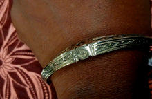 Load image into Gallery viewer, Mens Vintage African Carved brass  Tuareg Tribe Brass Bracelet.        #1735dc
