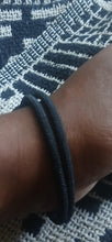 Load image into Gallery viewer, Mens corded everyday bracelet black
