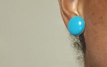 Load image into Gallery viewer, Vintage turquoise Stud Clip On Earrings
