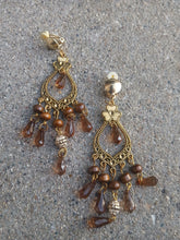 Load image into Gallery viewer, Handmade small boho Tassel  Clip On Dangle Earrings
