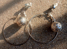Load image into Gallery viewer, Vintage Boho Clip On hoop Earrings silver
