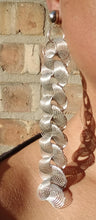 Load image into Gallery viewer, Handmade Abstract Metal Spiral Abstract Clip on Earrings 5 inch
