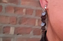 Load image into Gallery viewer, Handcarved Abalone Shell Clip On Earrings Beach Boho Style

