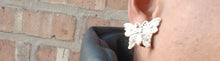 Load image into Gallery viewer, Rhinestone Butterfly Stud Cluster Clip On Earrings
