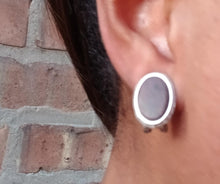 Load image into Gallery viewer, Classic Wooden Vintage Hand Carved Clip On stud Earrings
