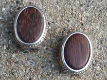 Load image into Gallery viewer, Classic Wooden Vintage Hand Carved Clip On stud Earrings
