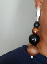 Load image into Gallery viewer, Handmade jumbo ball bead Earrings pierced ears handmade
