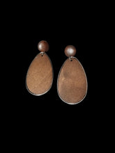 Load image into Gallery viewer, Clip On Wooden Handmade Chunky Design Earrings

