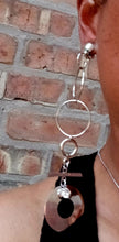 Load image into Gallery viewer, Handmade Silver Metal Multi Hoop Clip On Earrings 4 inch
