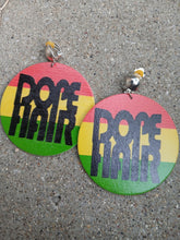 Load image into Gallery viewer, Clip On Afrocentric wooden statement Design Earrings
