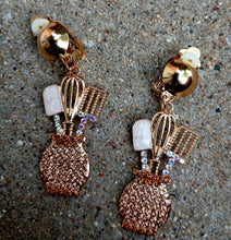 Load image into Gallery viewer, Small Handmade  glam cooking utensils Clip On Earrings
