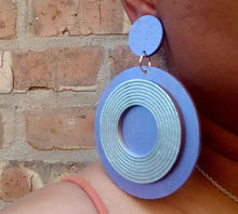 Load image into Gallery viewer, Handpainted Wooden Earrings Clip on
