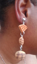 Load image into Gallery viewer, Acrylic Pop Art Pastry themed Earrings Clip on Style

