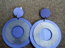 Load image into Gallery viewer, Handpainted Wooden Earrings Clip on
