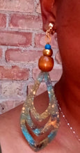 Load image into Gallery viewer, Large Handpainted Clip On Earrings
