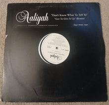 Load image into Gallery viewer, Aaliyah "Don't Know What To Tell Ya" / "Got To Give It Up" (Remix) 2003 Promo
