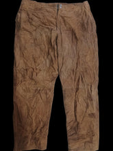 Load image into Gallery viewer, Men's Vintage 1990s Patchwork  Genuine leather Suede Brown Casual Pants L-xl
