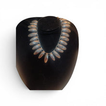 Load image into Gallery viewer, Vintage gunmetal brutalist collar necklace vintage
