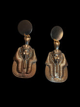 Load image into Gallery viewer, Handmade gold metal  King Tut Earrings Handmade

