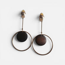 Load image into Gallery viewer, Handmade Minimalist Boho Clip On Hoop Earrings
