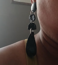 Load image into Gallery viewer, Handmade Abstract Italian Clay Clip on earrings

