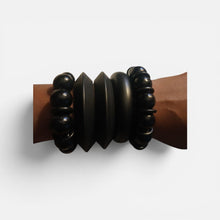 Load image into Gallery viewer, Vintage Chunky Wooden Bangle Set of 5
